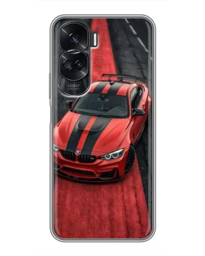Чехол для Huawei Honor 90 Lite с картинкой «BMW на красной дорожке»