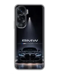 Чохол для Huawei Honor 90 Lite з картинкою «BMW крізь нічне місто» Чохол для Huawei Honor 90 Lite з картинкою «BMW крізь нічне місто»