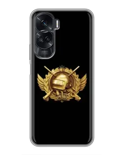 Чехол для Huawei Honor 90 Lite с картинкой «PUBG — оранжевый градиент»