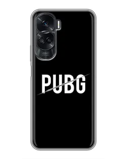 Чохол для Huawei Honor 90 Lite з картинкою «PUBG — білий логотип»