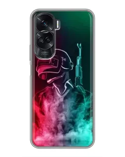 Чохол для Huawei Honor 90 Lite з картинкою «PUBG — вогняний воїн»