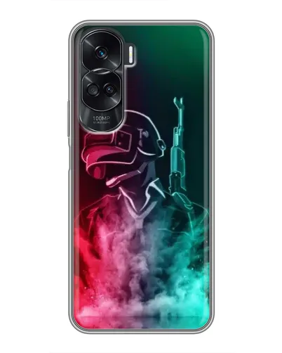 Чехол для Huawei Honor 90 Lite с картинкой «PUBG — огненный воин» Чехол для Huawei Honor 90 Lite с картинкой «PUBG — огненный воин»