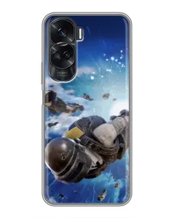Чохол для Huawei Honor 90 Lite з картинкою «Десант PUBG — стрибок»