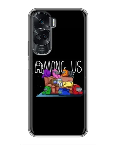Чехол для Huawei Honor 90 Lite с картинкой «Логотип Among Us» Чехол для Huawei Honor 90 Lite с картинкой «Логотип Among Us»