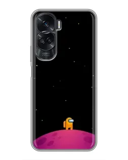 Чехол для Huawei Honor 90 Lite с картинкой «Одинокий герой на планете»