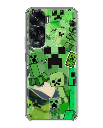 Чехол для Huawei Honor 90 Lite с картинкой «Криперы Minecraft» Чехол для Huawei Honor 90 Lite с картинкой «Криперы Minecraft»