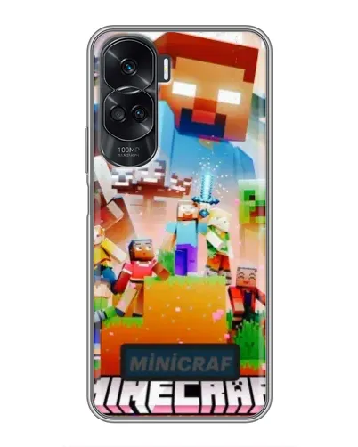 Чехол для Huawei Honor 90 Lite с картинкой «Minecraft герои игры» Чехол для Huawei Honor 90 Lite с картинкой «Minecraft герои игры»
