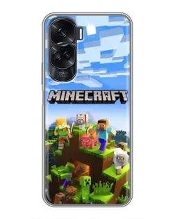 Чехол для Huawei Honor 90 Lite с картинкой «Minecraft классический мир»