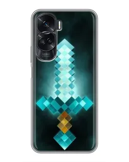 Чехол для Huawei Honor 90 Lite с картинкой «Алмазный меч неон»