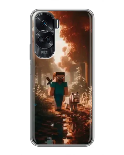 Чехол для Huawei Honor 90 Lite с картинкой «Стив в лесу» Чехол для Huawei Honor 90 Lite с картинкой «Стив в лесу»