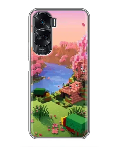 Чехол для Huawei Honor 90 Lite с картинкой «Розовое дерево Minecraft» Чехол для Huawei Honor 90 Lite с картинкой «Розовое дерево Minecraft»