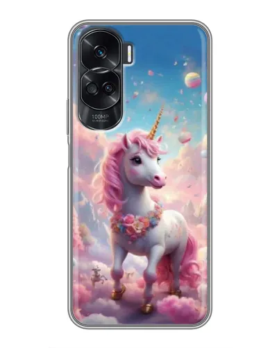 Чехол для Huawei Honor 90 Lite с картинкой «Единорог среди облаков»