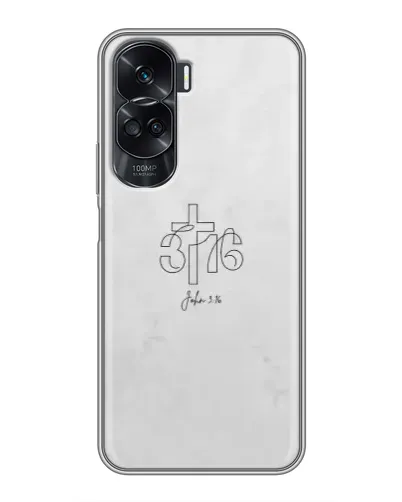 Чехол для Huawei Honor 90 Lite с картинкой «Иоанна 3:16 Крест»