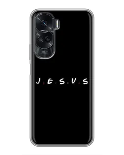 Чехол для Huawei Honor 90 Lite с картинкой «Точки веры J.E.S.U.S.»
