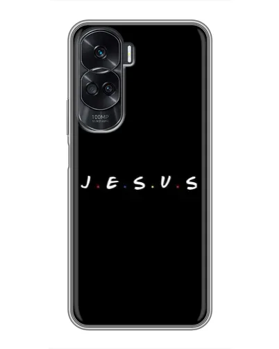 Чехол для Huawei Honor 90 Lite с картинкой «Точки веры J.E.S.U.S.»