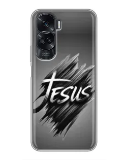 Чехол для Huawei Honor 90 Lite с картинкой «Надпись Jesus Graffiti»