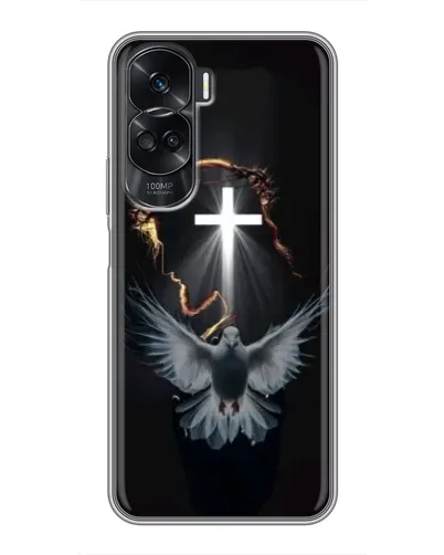 Чехол для Huawei Honor 90 Lite с картинкой «Голубь и Свет»