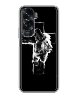 Чохол для Huawei Honor 90 Lite з картинкою «Сяючий хрест Jesus»
