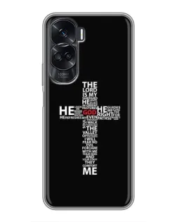 Чохол для Huawei Honor 90 Lite з картинкою «Текстовий хрест»