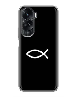 Чохол для Huawei Honor 90 Lite з картинкою «Символ риби Jesus»