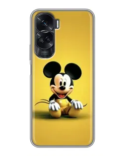 Чехол для Huawei Honor 90 Lite с картинкой «Микки на желтом»
