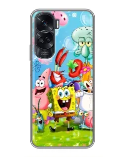 Чехол для Huawei Honor 90 Lite с картинкой «Губка Боб и друзья»