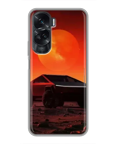 Чехол для Huawei Honor 90 Lite с картинкой «Cybertruck на Марсе»