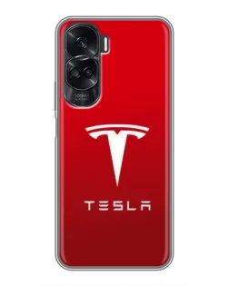 Чехол для Huawei Honor 90 Lite с картинкой «Tesla Red Classic» Чехол для Huawei Honor 90 Lite с картинкой «Tesla Red Classic»