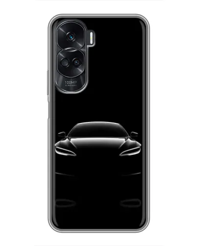 Чехол для Huawei Honor 90 Lite с картинкой «Силуэт Tesla Night»