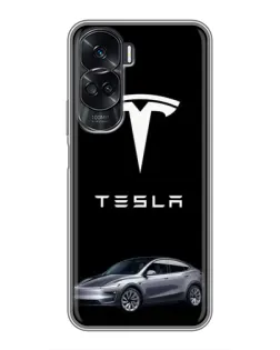 Чехол для Huawei Honor 90 Lite с картинкой «Tesla Model Y»