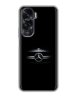 Чехол для Huawei Honor 90 Lite с картинкой «Mercedes — абстрактные линии» Чехол для Huawei Honor 90 Lite с картинкой «Mercedes — абстрактные линии»