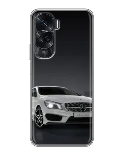 Чехол для Huawei Honor 90 Lite с картинкой «Mercedes AMG GT Silver» Чехол для Huawei Honor 90 Lite с картинкой «Mercedes AMG GT Silver»