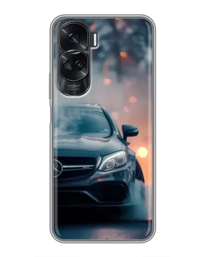 Чехол для Huawei Honor 90 Lite с картинкой «Mercedes — ночной город»