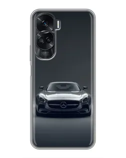 Чехол для Huawei Honor 90 Lite с картинкой «Mercedes на черном»