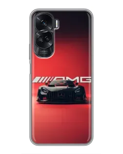 Чехол для Huawei Honor 90 Lite с картинкой «Mercedes AMG — красная линия»