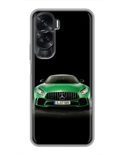 Чехол для Huawei Honor 90 Lite с картинкой «Mercedes — неоновый лого»