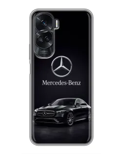 Чехол для Huawei Honor 90 Lite с картинкой «Mercedes — решетка радиатора»