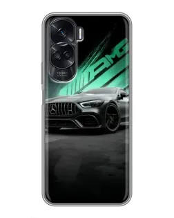 Чехол для Huawei Honor 90 Lite с картинкой «Темный Mercedes AMG»