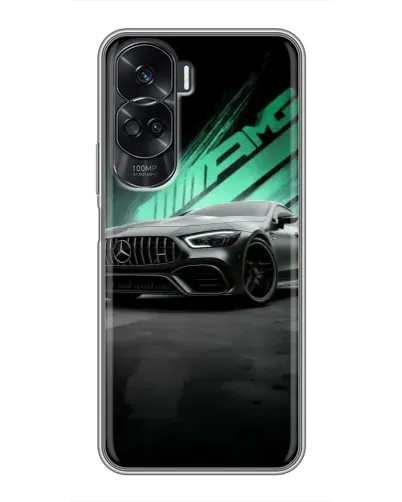 Чехол для Huawei Honor 90 Lite с картинкой «Темный Mercedes AMG»