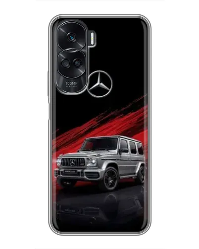 Чехол для Huawei Honor 90 Lite с картинкой «Mercedes G-Class красный»