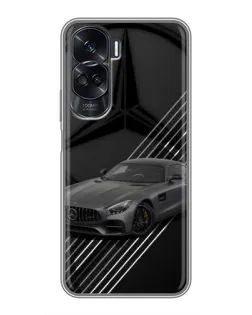 Чехол для Huawei Honor 90 Lite с картинкой «Mercedes AMG — графика»