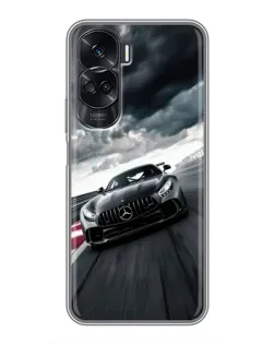 Чехол для Huawei Honor 90 Lite с картинкой «Гоночный Mercedes AMG»