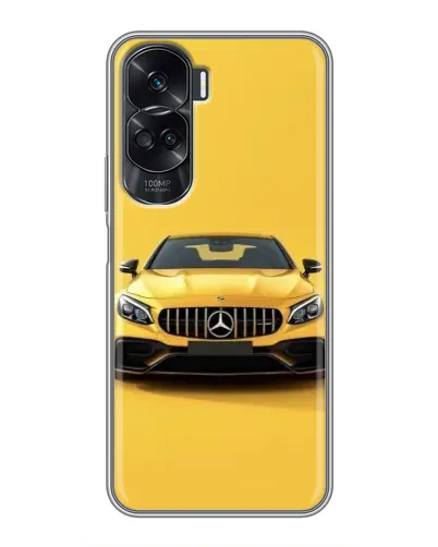 Чехол для Huawei Honor 90 Lite с картинкой «Желтый Mercedes GT»