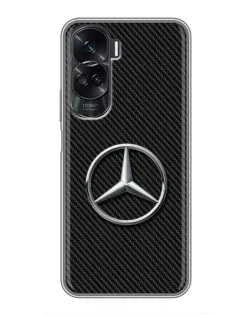 Чехол для Huawei Honor 90 Lite с картинкой «Карбоновый Mercedes стиль»