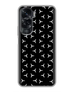 Чехол для Huawei Honor 90 Lite с картинкой «Mercedes паттерн звезд»