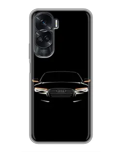 Чехол для Huawei Honor 90 Lite с картинкой «Audi — ночной контур»