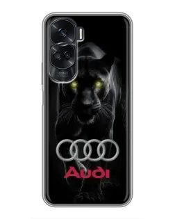 Чехол для Huawei Honor 90 Lite с картинкой «Пантера и Audi»