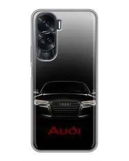 Чехол для Huawei Honor 90 Lite с картинкой «Audi — градиентный контур»
