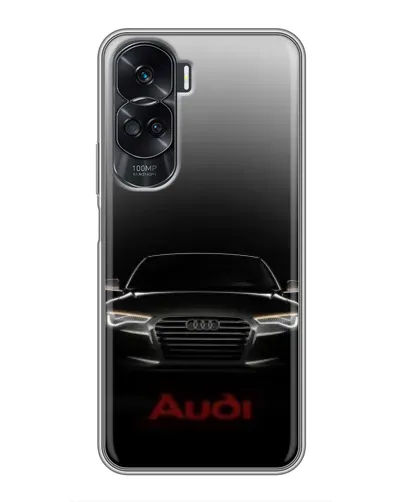 Чехол для Huawei Honor 90 Lite с картинкой «Audi — градиентный контур» Чехол для Huawei Honor 90 Lite с картинкой «Audi — градиентный контур»
