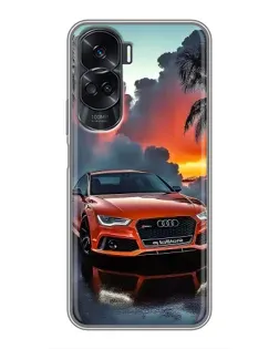 Чехол для Huawei Honor 90 Lite с картинкой «Audi — закат»